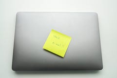 Isolated postit note with text to check e-mail on computer royalty free stock image Isolated postit note with text to check e-mail on computer royalty free stock image