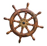 Isolated Ships Wheel