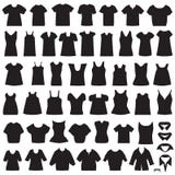 Isolated shirts and blouses vector illustration Isolated shirts and blouses vector illustration