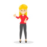 Isolated woman in red. royalty free illustration Isolated woman in red. royalty free illustration