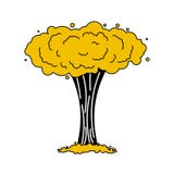 Isolerad kärn- explosion Kriga stor röd explosiv kemikalie mu vektor illustrationer Isolerad kärn- explosion Kriga stor röd explosiv kemikalie mu vektor illustrationer
