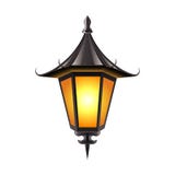 Isolerad medeltida lampa på den vita vektorn vektor illustrationer Isolerad medeltida lampa på den vita vektorn vektor illustrationer