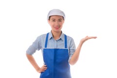 isolerade den caucasian kockkocken för asiatisk bakgrund den model mångkulturella presenterande visande vita kvinnan Kvinnakock, fotografering för bildbyråer isolerade den caucasian kockkocken för asiatisk bakgrund den model mångkulturella presenterande visande vita kvinnan Kvinnakock, fotografering för bildbyråer