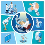 Isometric Artificial Intelligence Composition royalty free illustration Isometric Artificial Intelligence Composition royalty free illustration