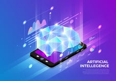 Isometric Digital Concept royalty free illustration Isometric Digital Concept royalty free illustration