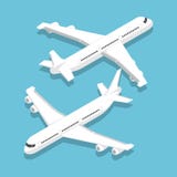 Isometric large passenger airplane royalty free illustration Isometric large passenger airplane royalty free illustration