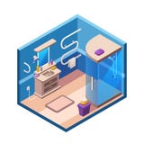 isometric modern bathroom interior royalty free illustration isometric modern bathroom interior royalty free illustration