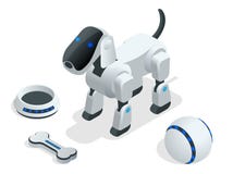 robot dog with bone