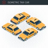 Isometric taxi samochód ilustracja wektor Isometric taxi samochód ilustracja wektor