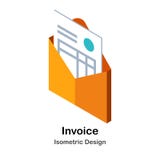 Isometric απεικόνιση τιμολογίων διανυσματική απεικόνιση Isometric απεικόνιση τιμολογίων διανυσματική απεικόνιση