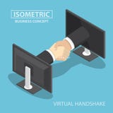 Isometric χέρια επιχειρηματιών που φτάνουν από την οθόνη οργάνων ελέγχου απεικόνιση αποθεμάτων Isometric χέρια επιχειρηματιών που φτάνουν από την οθόνη οργάνων ελέγχου απεικόνιση αποθεμάτων