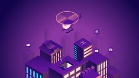 Isometrische Illustration der intelligenten Stadt Geb?udeleittechnik Internet des Sachenkonzeptes Gesch?ftszentrum mit Wolkenkrat vektor abbildung Isometrische Illustration der intelligenten Stadt Geb?udeleittechnik Internet des Sachenkonzeptes Gesch?ftszentrum mit Wolkenkrat vektor abbildung