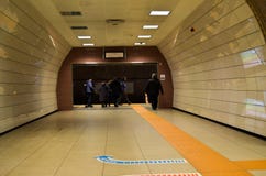 Istanbul Kadikoy Kartal metro line, people royalty free stock images Istanbul Kadikoy Kartal metro line, people royalty free stock images