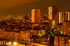 Istanbul by night royalty free stock photography Istanbul by night royalty free stock photography