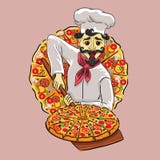 Italiaanse kok vector illustratie Italiaanse kok vector illustratie