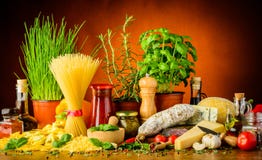 Italian Food Stock Image Italian Food Stock Image