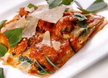 Italian food lasagna