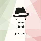 Italiano con un bigote y una corbata de lazo libre illustration Italiano con un bigote y una corbata de lazo libre illustration