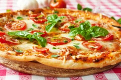 Italienisches Pizza margherita