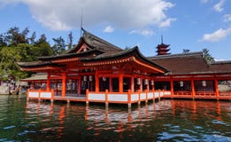 Itsukushima Shrine In Miyajima Island, Japan Royalty Free Stock Photography Itsukushima Shrine In Miyajima Island, Japan Royalty Free Stock Photography
