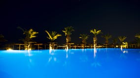 Ixia-Grand Hotel-Pool, wenn Licht geglättet wird stockbild Ixia-Grand Hotel-Pool, wenn Licht geglättet wird stockbild