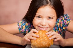 J'aime des hamburgers ! photographie stock libre de droits J'aime des hamburgers ! photographie stock libre de droits