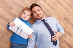 J'aime jouer avec mon père images stock J'aime jouer avec mon père images stock