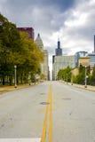Jackson Boulevard in Chicago royalty-vrije stock afbeeldingen Jackson Boulevard in Chicago royalty-vrije stock afbeeldingen