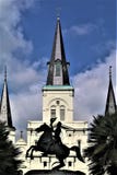 Jackson et cathédrale en Jackson Square photos stock Jackson et cathédrale en Jackson Square photos stock