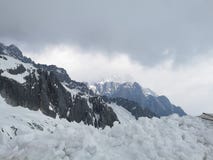 Jade Dragon Snow Mountain royalty free stock photos Jade Dragon Snow Mountain royalty free stock photos