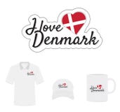 Jag älskar den Danmark logoen, hjärtaflaggan, vektor med stansat/laser klippte lager royaltyfri illustrationer Jag älskar den Danmark logoen, hjärtaflaggan, vektor med stansat/laser klippte lager royaltyfri illustrationer
