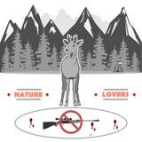 Jag älskar djurliv, och det ska tacka dig vektor illustrationer Jag älskar djurliv, och det ska tacka dig vektor illustrationer
