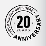 20 Jahre Jahrestags-Feier-Entwurfs-Schablonen- Jahrestagsvektor und -illustration Zwanzig Jahre Logo vektor abbildung 20 Jahre Jahrestags-Feier-Entwurfs-Schablonen- Jahrestagsvektor und -illustration Zwanzig Jahre Logo vektor abbildung