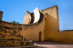 Jaipur, Índia, Jantar Mantar, obervatório foto de stock royalty free Jaipur, Índia, Jantar Mantar, obervatório foto de stock royalty free