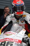 Jakub Smrz - Ducati 1098R - Team Effenbert Liberty royalty free stock photos Jakub Smrz - Ducati 1098R - Team Effenbert Liberty royalty free stock photos