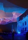 1.26 by Janet Echelman on Signal Festival Prague royalty free stock photos 1.26 by Janet Echelman on Signal Festival Prague royalty free stock photos