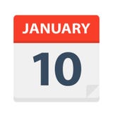 January 10 - Calendar Icon. Vector Illustration stock illustration January 10 - Calendar Icon. Vector Illustration stock illustration