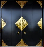 Japanese black doorway asakusa, senso-ji temple royalty free stock images Japanese black doorway asakusa, senso-ji temple royalty free stock images