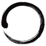 Japanese Enso Zen Circle Brush Vector