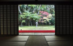 Japanese Garden In The Koto-in A Sub-temple Of Daitoku-ji Stock Photo