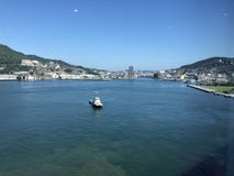 Japanese pier Before the typhoon royalty free stock photos Japanese pier Before the typhoon royalty free stock photos