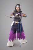 Japanese samurai with katana sword stock photography Japanese samurai with katana sword stock photography