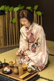 Japanese traditional tea ceremony. Royalty Free Stock Photos Japanese traditional tea ceremony. Royalty Free Stock Photos