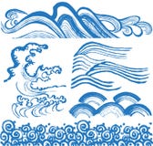 Japońskie fala royalty ilustracja Japońskie fala royalty ilustracja