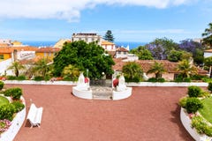Jardim botânico em La Orotava foto de stock Jardim botânico em La Orotava foto de stock