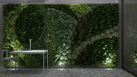 Jardim vertical, design de interiores ilustração stock Jardim vertical, design de interiores ilustração stock