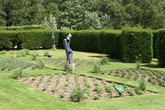 Jardin de château de Herstmonceux dans Herstmonceux, le Sussex est, Angleterre, l'Europe images stock Jardin de château de Herstmonceux dans Herstmonceux, le Sussex est, Angleterre, l'Europe images stock