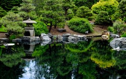 Jardin de thé japonais image libre de droits Jardin de thé japonais image libre de droits