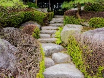 Jardin du Japon de tradition, jardin de zen image stock Jardin du Japon de tradition, jardin de zen image stock