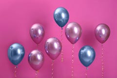 Jaskrawi balony z faborkami obrazy royalty free Jaskrawi balony z faborkami obrazy royalty free